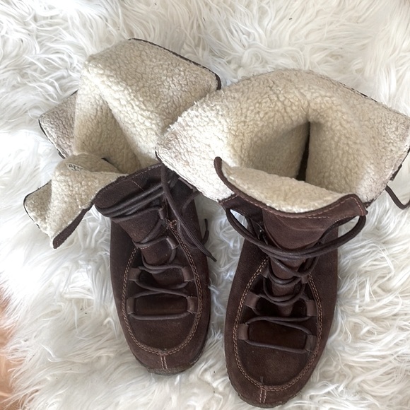 Timberland 69318 Moorland Reykir Ghillie Brown Lace up boots sz 9 - Picture 3 of 10